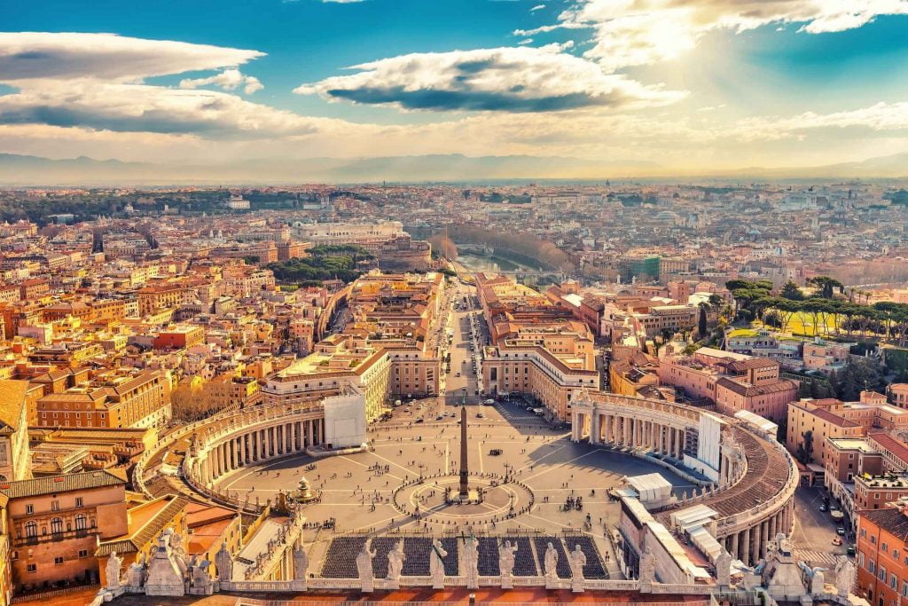 St Peters Square Vatican City school trip to Rome JWT Schools travel educational tours